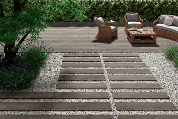 Tegels inspiratie terras houtlook
