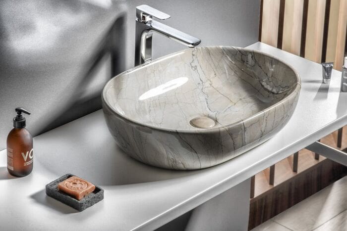 Sapho Dalma 59x42 grijs marmer