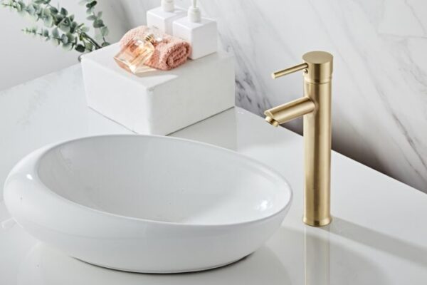 Hoge wastafelkraan Goud — изображение 2