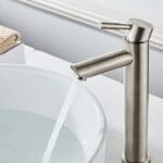 Hoge wastafelkraan RVS