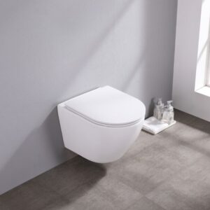 Saniclear Itsie hangtoiletpot mat wit