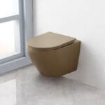 Saniclear Itsie hangtoiletpot mat Taupe