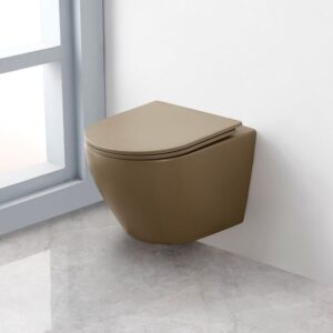 Saniclear Itsie hangtoiletpot mat Taupe