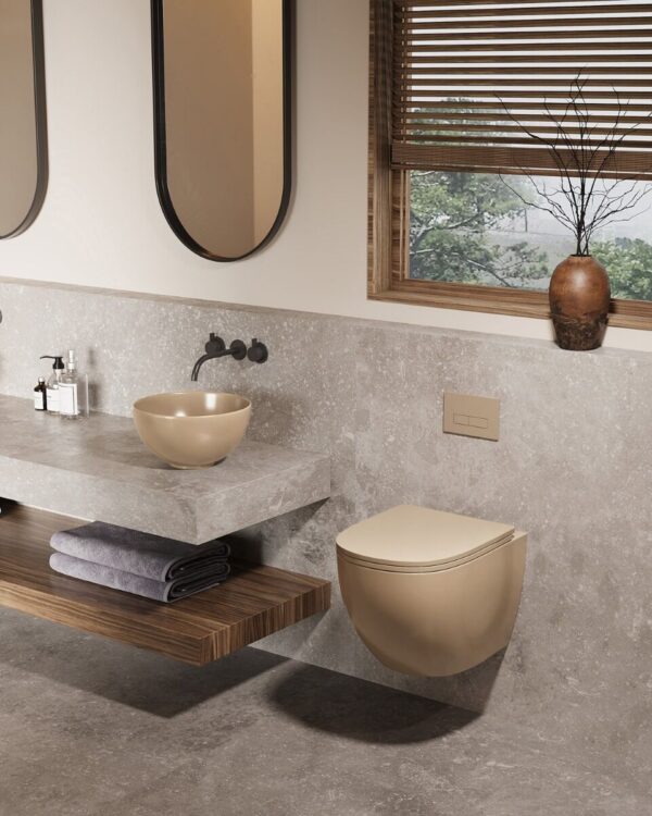 Saniclear Itsi hangtoiletpot mat Ivoor licht — изображение 2