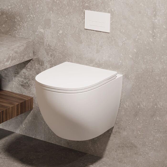 Saniclear Itsie hangtoiletpot mat wit - Afbeelding 2