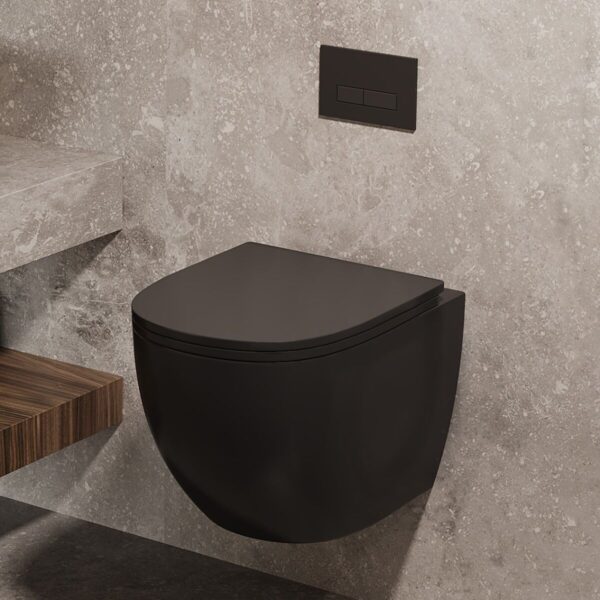 Saniclear Itsi hangtoiletpot mat zwart — изображение 2