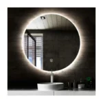 Ronde badkamer spiegel met led verlichting 80cm