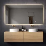 Quadro spiegel met ledverlichting 120x70cm