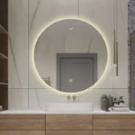 Ronde badkamer spiegel met led verlichting 120cm