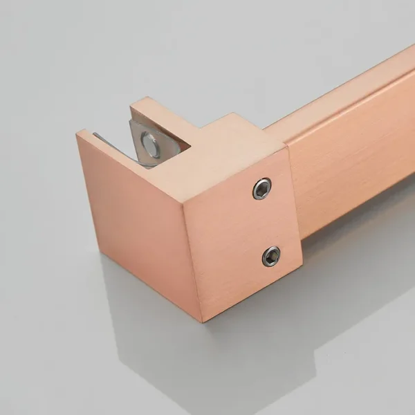 Douchewand geborsteld koper rookglas - Afbeelding 2
