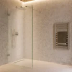 Douchewand Modern 98x200 RVS - Chroom